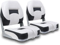 Folding Fishing Boat Seats Low Back 2 Pack - Comfortable Waterproof