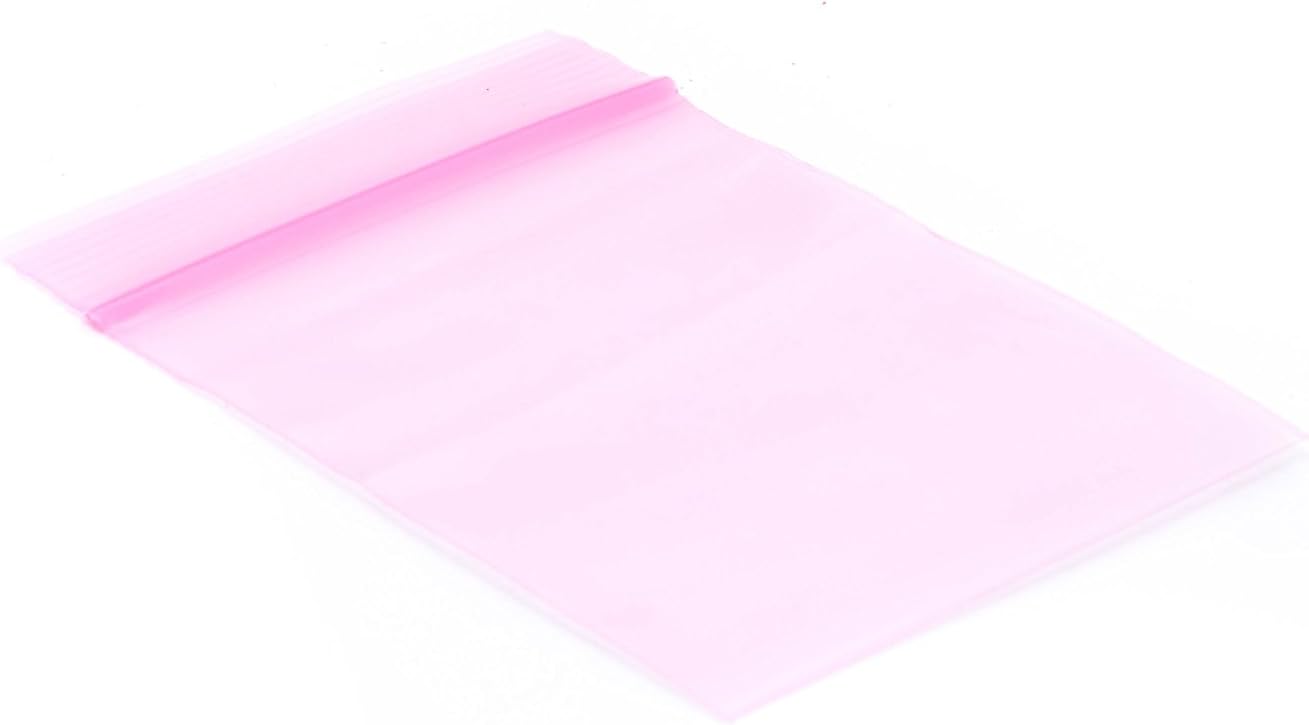 Pink Anti-Static Seal Top Bags - Durable 10in x 14in Case of 500