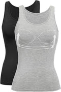 Tank Top with Built in Bra Cup for Women - Comfortable (Style MWHL)