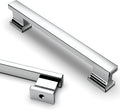 5 in (128mm) Polished Chrome Cabinet Handles 6 Pack - Durable Kitchen