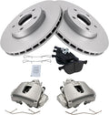 TRQ Front Brake Pad & Rotor Kit Compatible with 2014-2018 Ford Focus