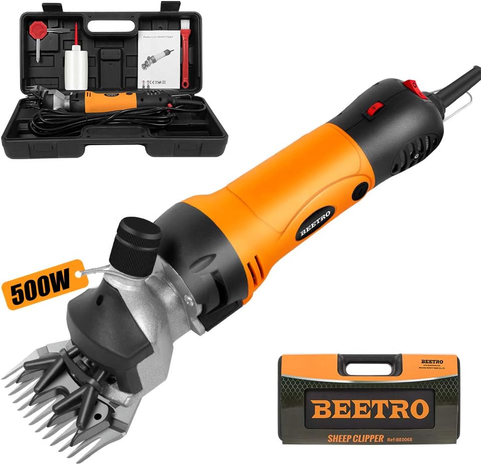 BEETRO 500W Electric Sheep Shears for Efficient Grooming