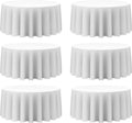 132 in Round Tablecloths 6 Pack - Floor-Drop Polyester Linen