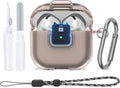Shockproof Clear Case for AirPods 4th Gen with Secure Lock
