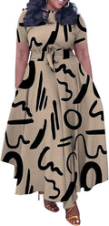 Plus Size Dress A Line Maxi for Women - Flattering Comfortable Fit