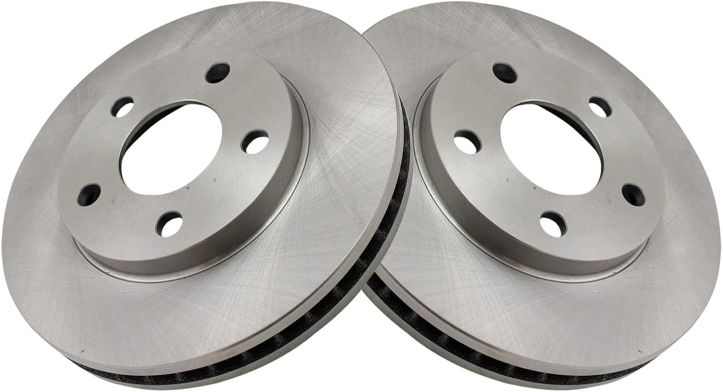 TRQ Brake Rotor Front Pair Set for Buick Cadillac Chevy Olds