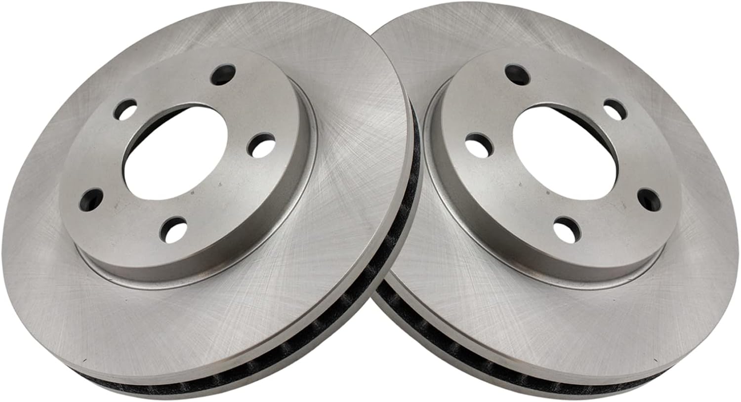 TRQ Brake Rotor Front Pair Set for Buick Cadillac Chevy Olds