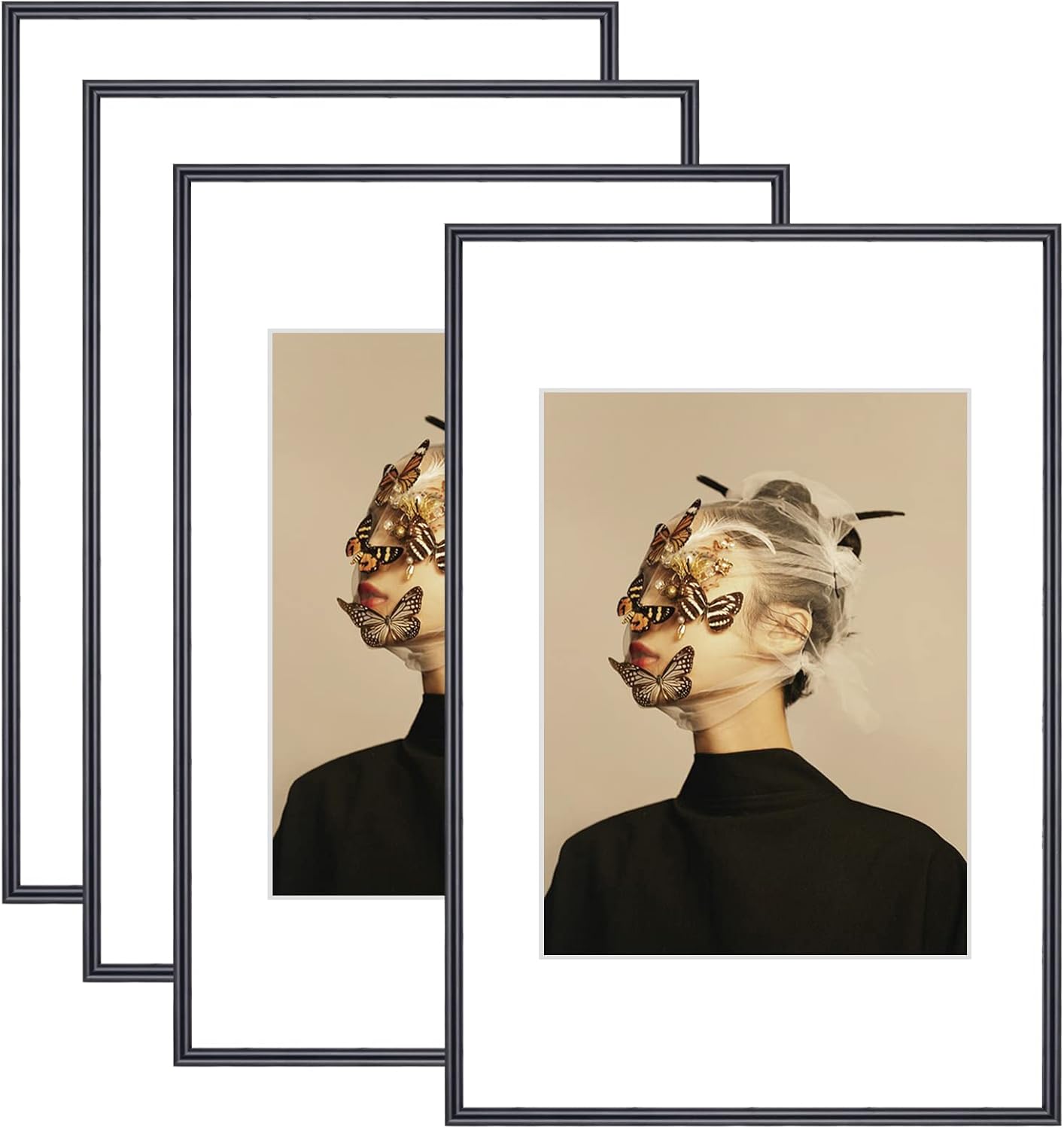 8x12 Picture Frame Set of 4 for Stylish Home Display