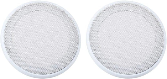 Universal White Speaker Grilles - Anti-Collision Mesh