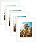 Frametory 11x14 Picture Frame with Mat for 8x10 Photos - 4 Pack