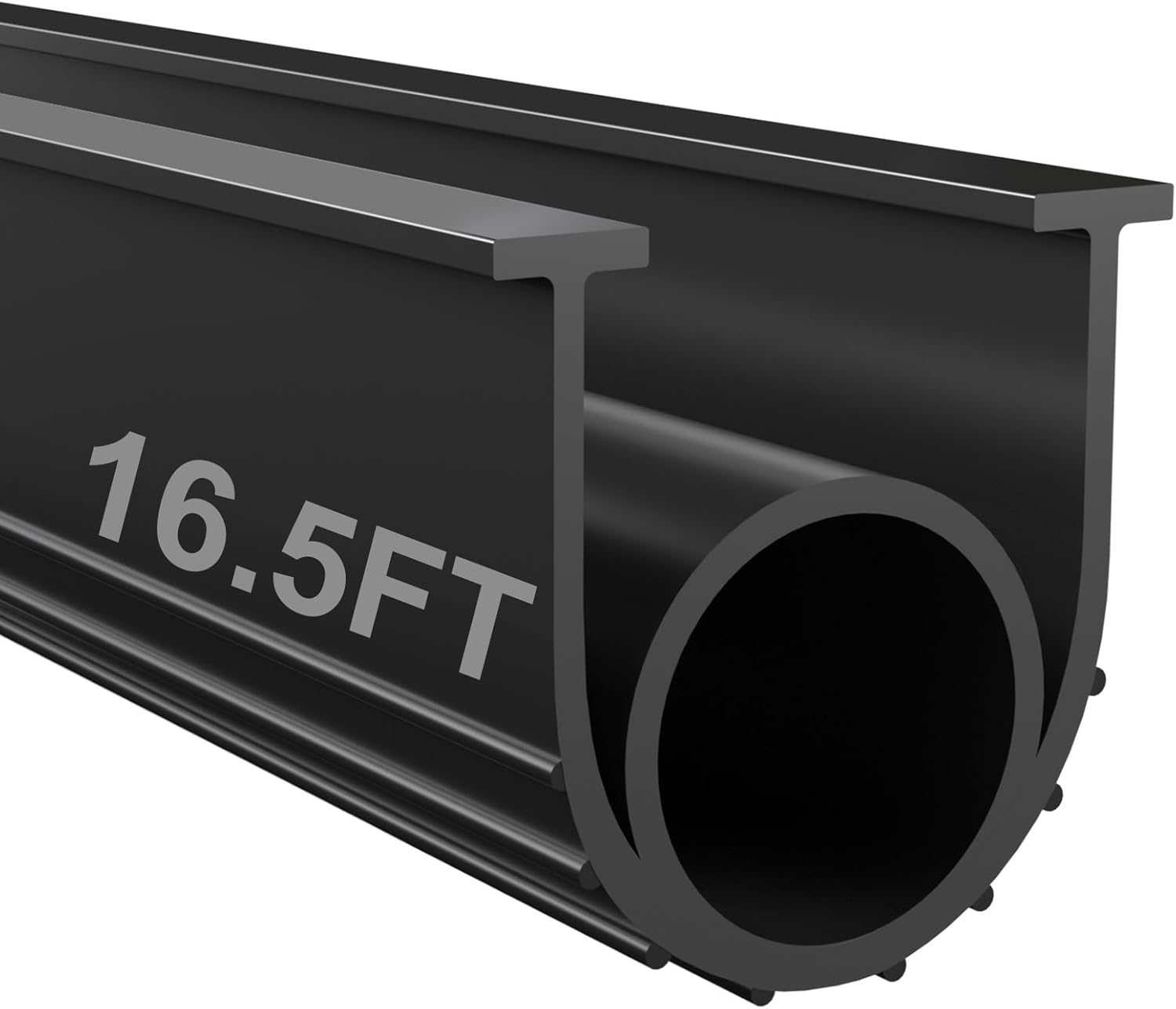 Garage Door Seals Bottom Rubber - 16.5Ft EPDM Weatherproof Stripping