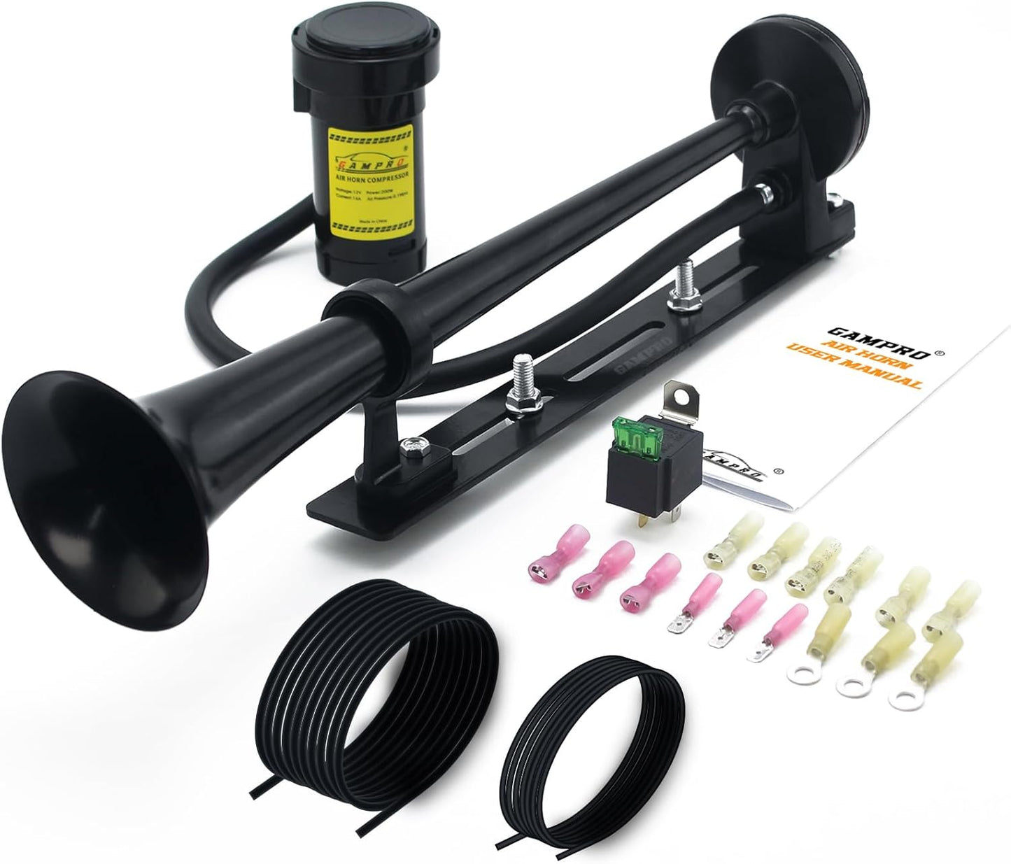 12V 150DB Air Horn with Bracket Kit for Trucks and Vehicles