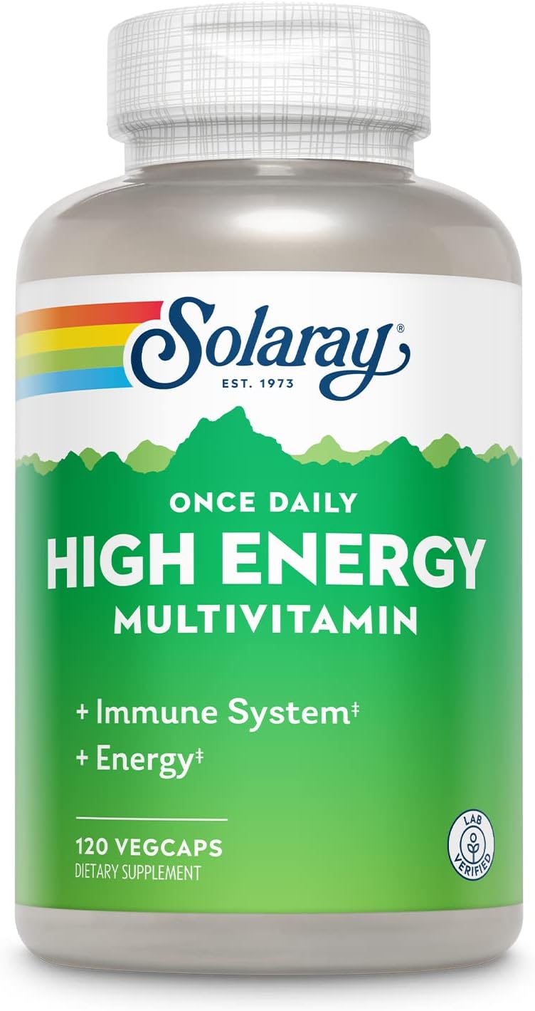 Solaray Once Daily High Energy Multivitamin for Optimal Wellness