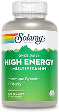 High Energy Multivitamin 120 VegCaps - Once Daily Immune & Energy