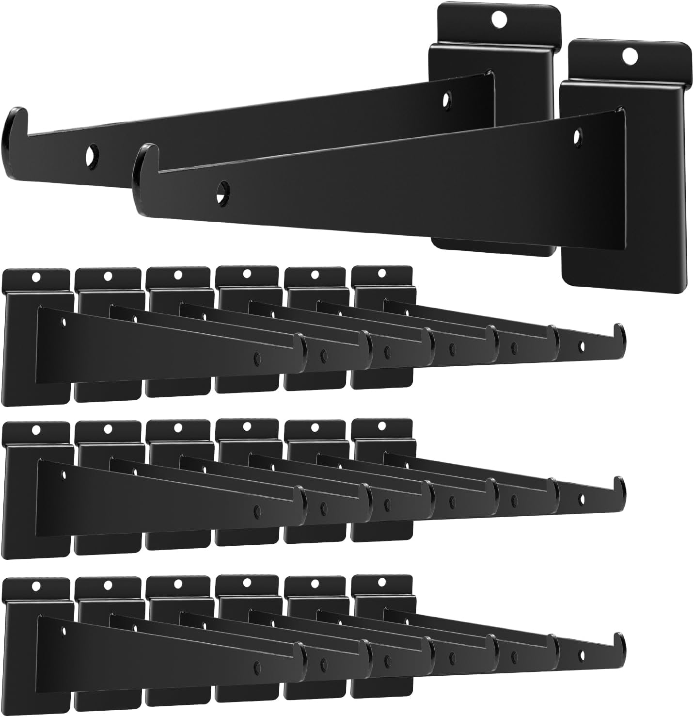 Heavy Duty Slatwall Shelf Brackets for Versatile Storage Solutions