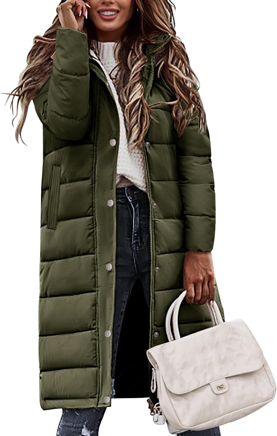 Womens Winter Long Puffer Coat for Ultimate Warmth and Style