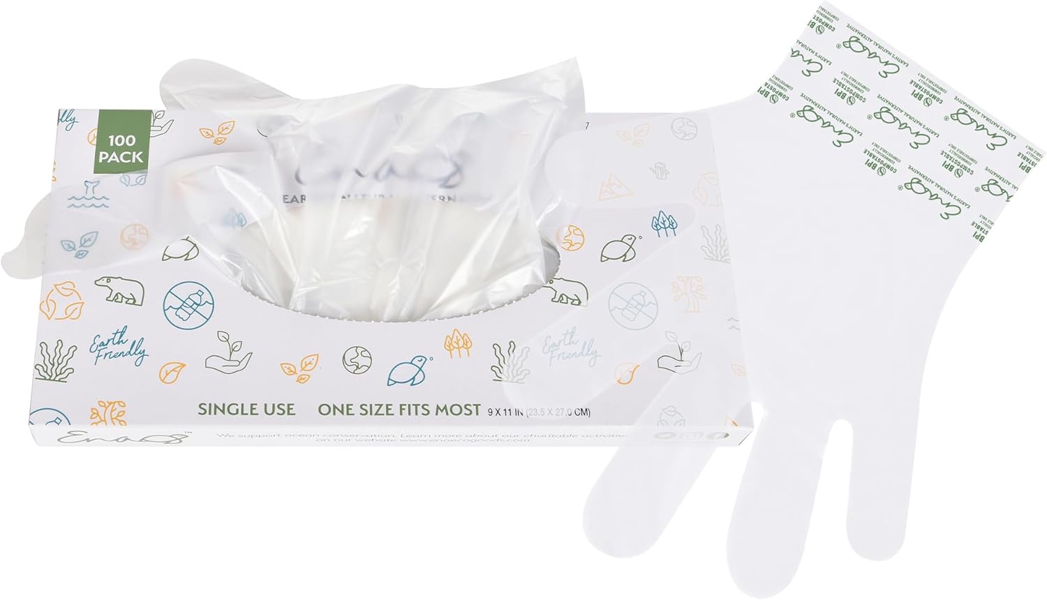 Eco-Friendly Food Service Gloves by Earth's Natural Alternative