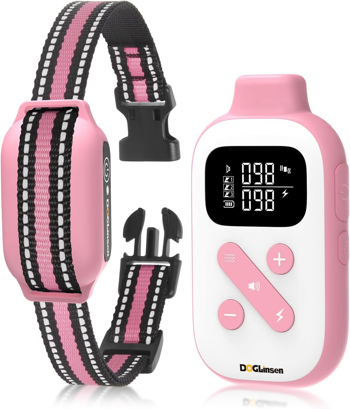 2-in-1 Bark and Shock Collar for Dogs with Remote Control