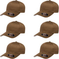 Stretch Fitted Wooly Combed Baseball Cap for Men - Structured 6-Panel