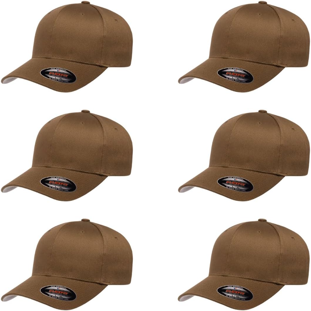 Flexfit Wooly Combed Premium 6-Panel Baseball Cap for Comfort