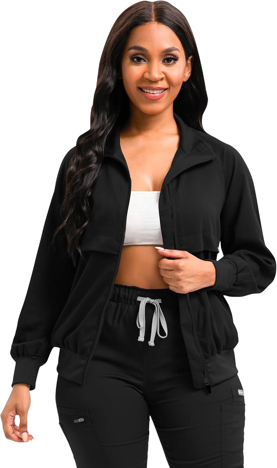 Scrub Jackets Long Sleeve Medical Scrub Jackets for Women