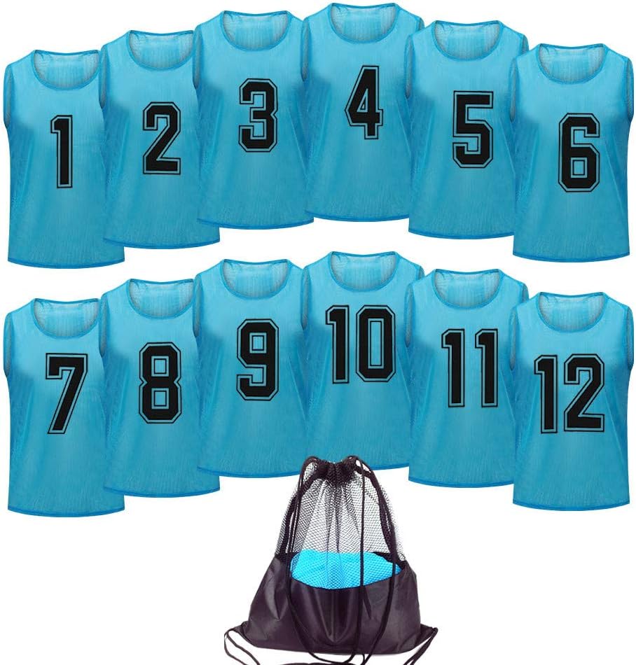 Basketball Jersey Pinnies Adult Scrimmage Vests for Kids Training
