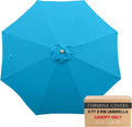 Formosa Covers 9ft Market Patio Umbrella Replacement Canopy - Teal