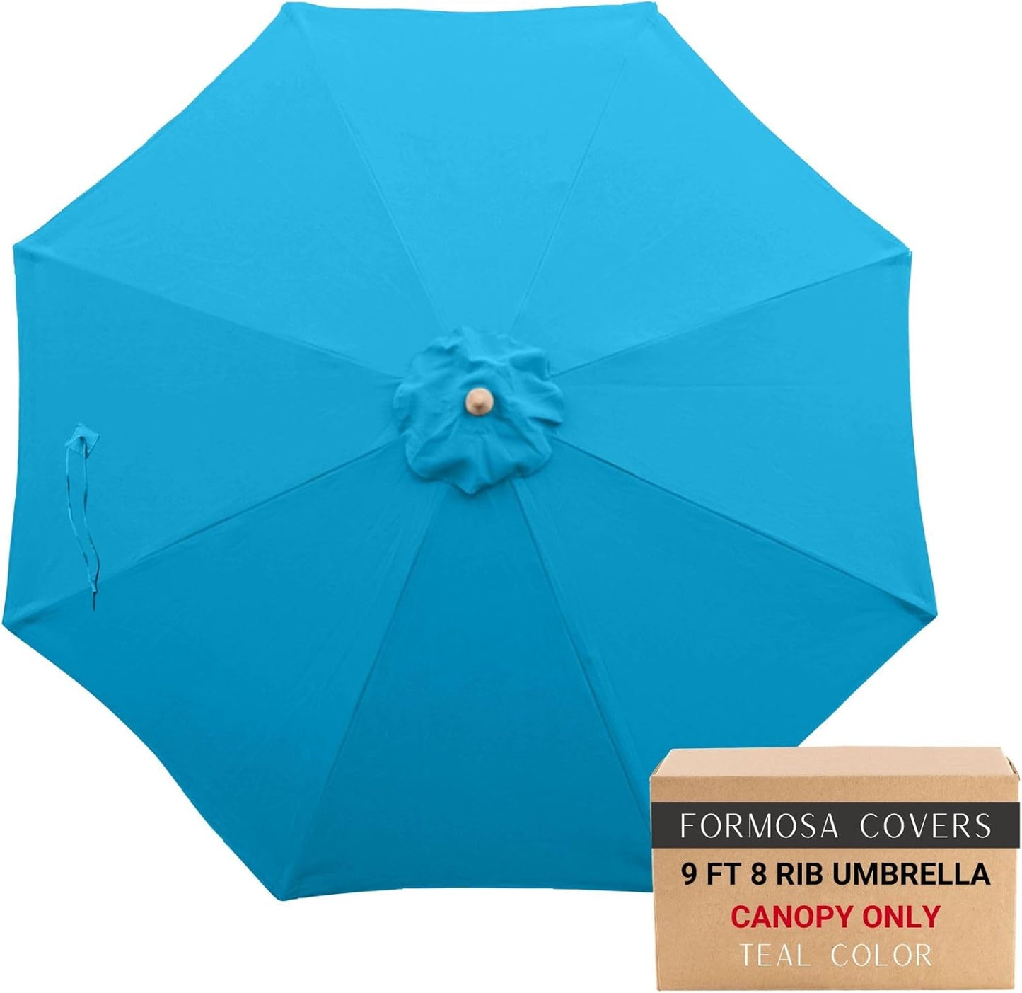 9ft Market Patio Umbrella Replacement Canopy - Teal Color