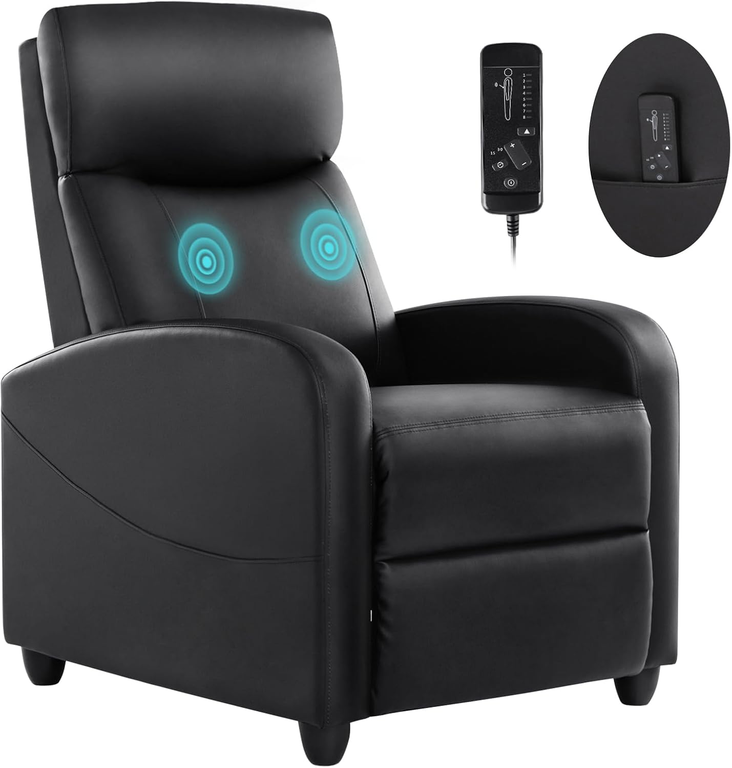 SMUG Recliner Chair for Living Room with Adjustable Backrest