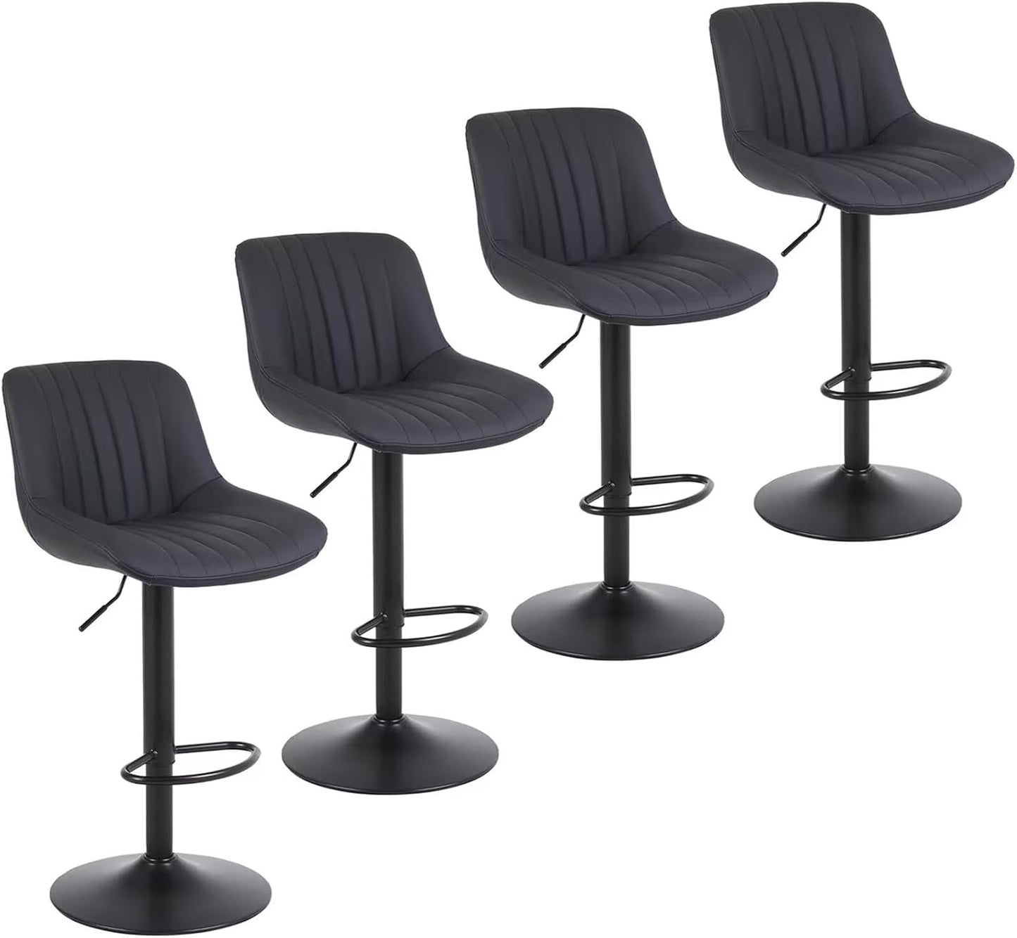 Swivel Counter Height Bar Stools Set of 4 for Modern Spaces