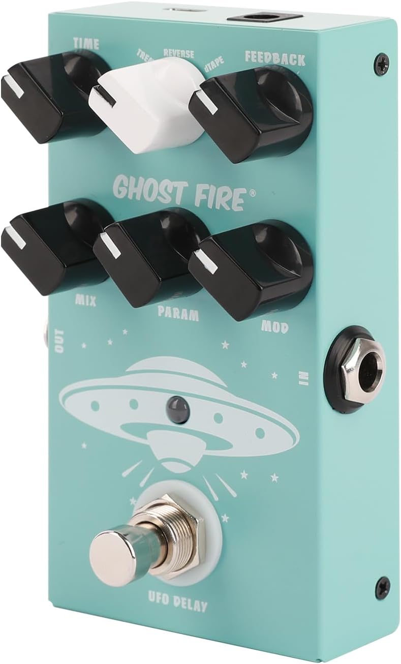 GHOSTFIRE Guitar Delay Pedal with 9 Unique Delay Effects