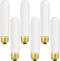 Leools T10 LED Tubular Bulb E26 2700K Warm White - Dimmable 6-Pack
