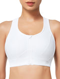 Yvette Zip Front Sports Bra - High Impact Support for Large Busts than