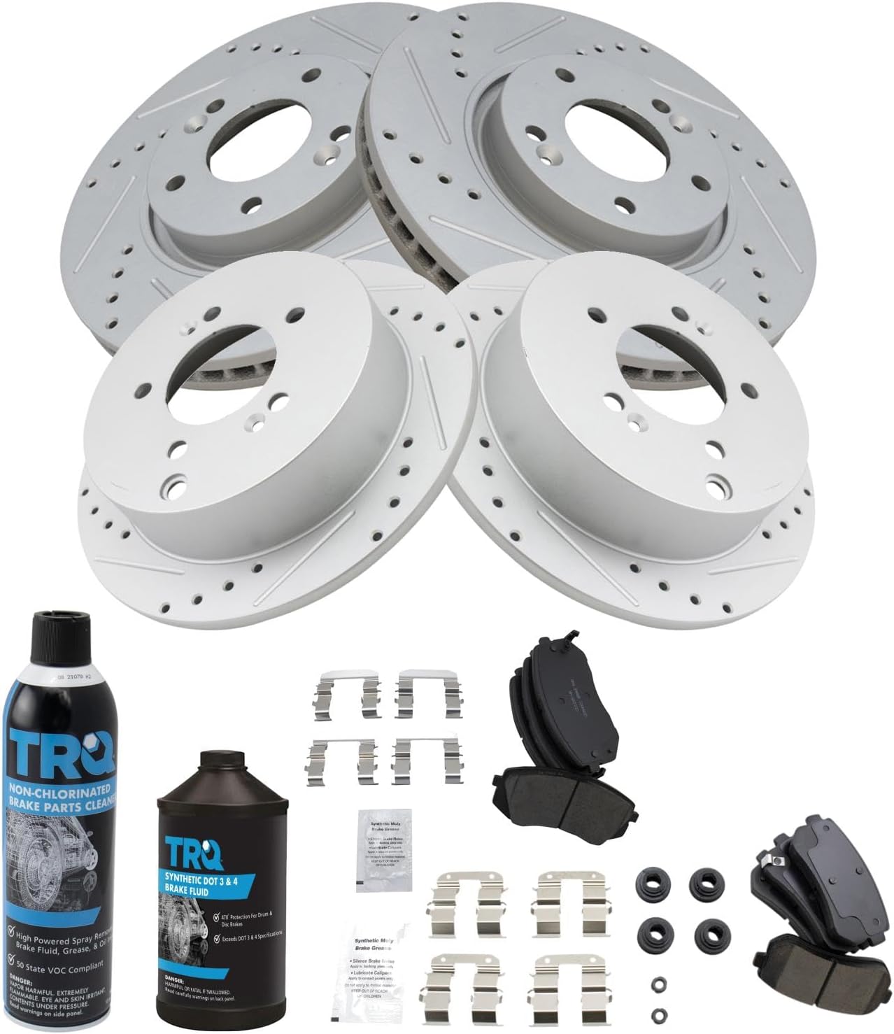 Performance Brake Pad & Rotor Set for 2010-2016 Hyundai & Kia