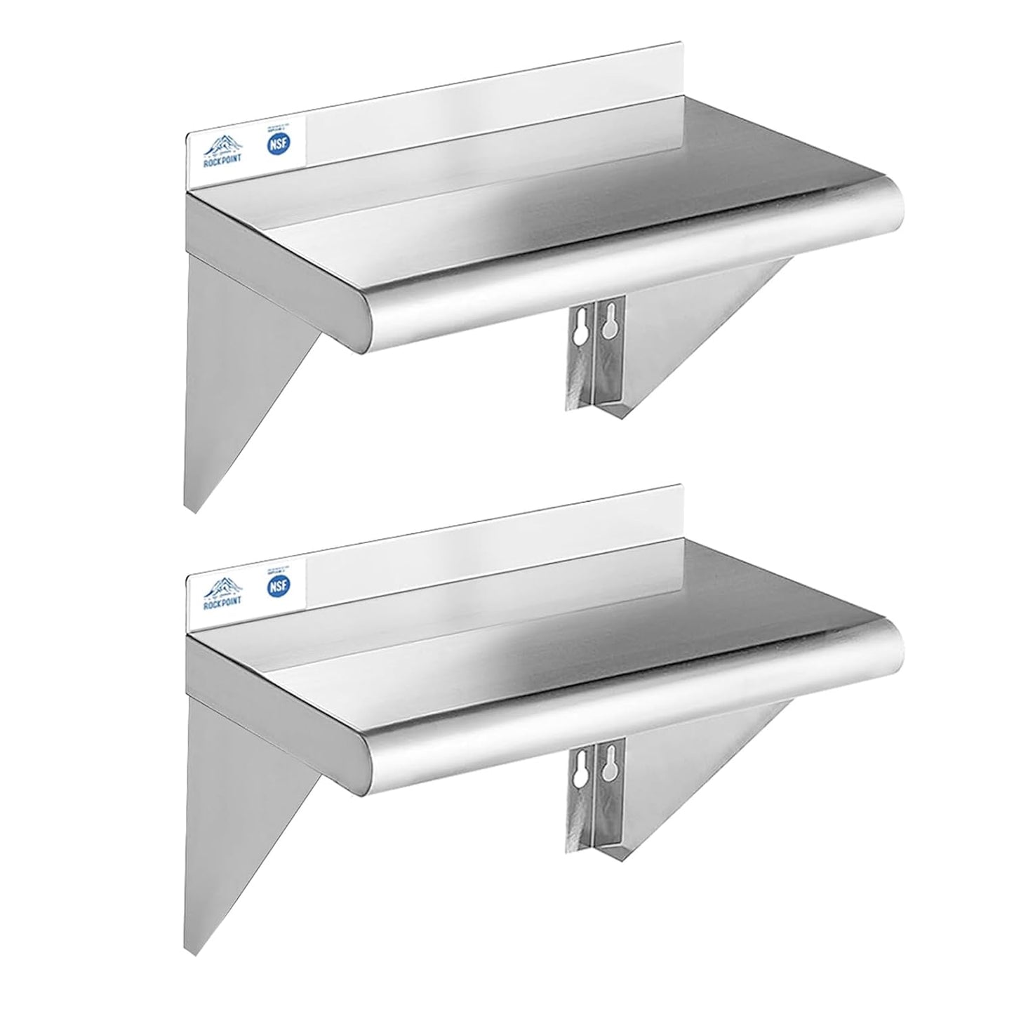 ROCKPOINT Stainless Steel Shelf 10 x 16 Inches for Heavy Use