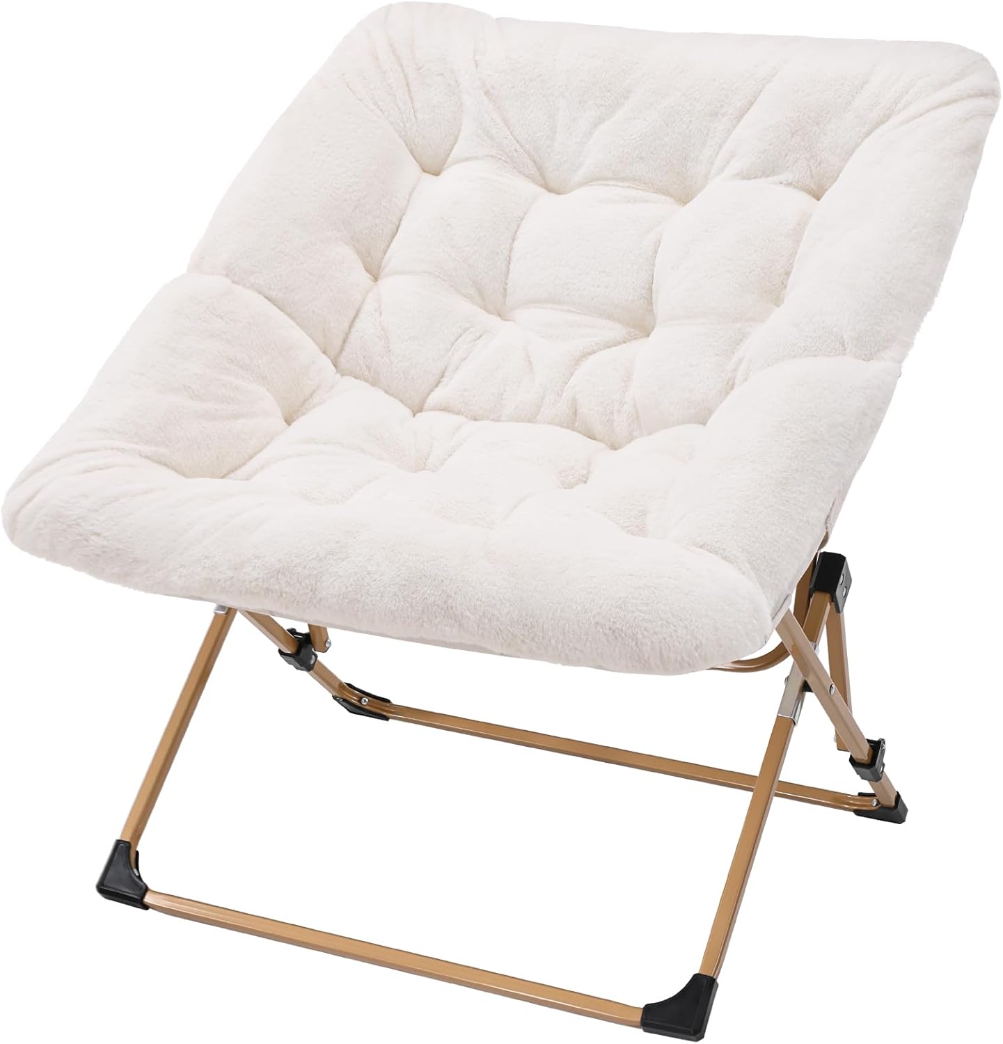 X-Large Faux Fur Foldable Chair - Cozy Lounging