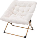 Comfy Oakham Chair for Adults - Soft Faux Fur Folding Design