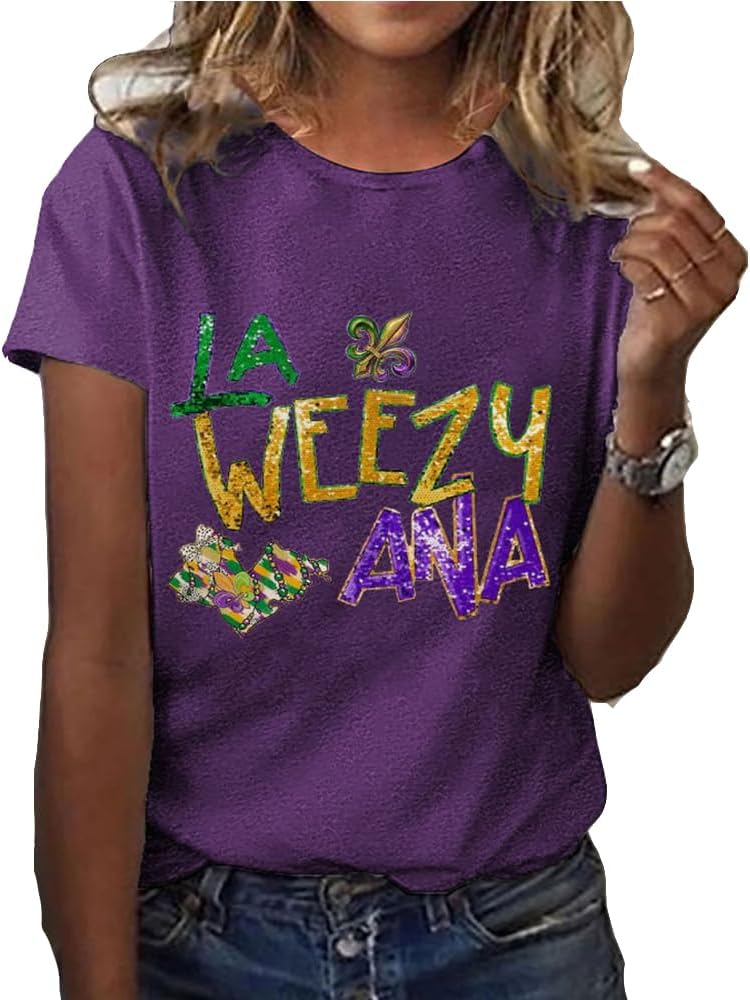 Sequin Mardi Gras Shirt - Shine with Style!