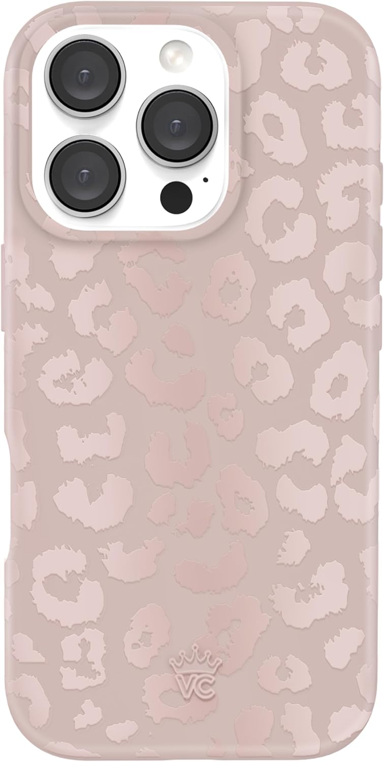 Leopard Cheetah Print Phone Case for iPhone 16 Pro Max Women