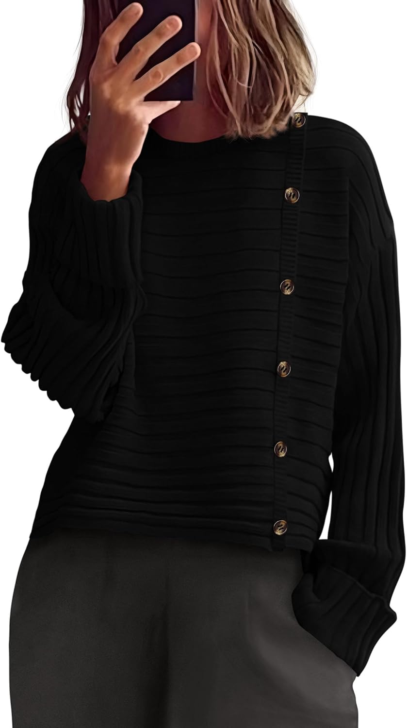 PRETTYGARDEN Womens Sweaters Casual Long Sleeve Knit Pullover