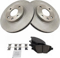 TRQ Front Brake Pad & Rotor Kit Compatible with 2016-2018 Chevrolet