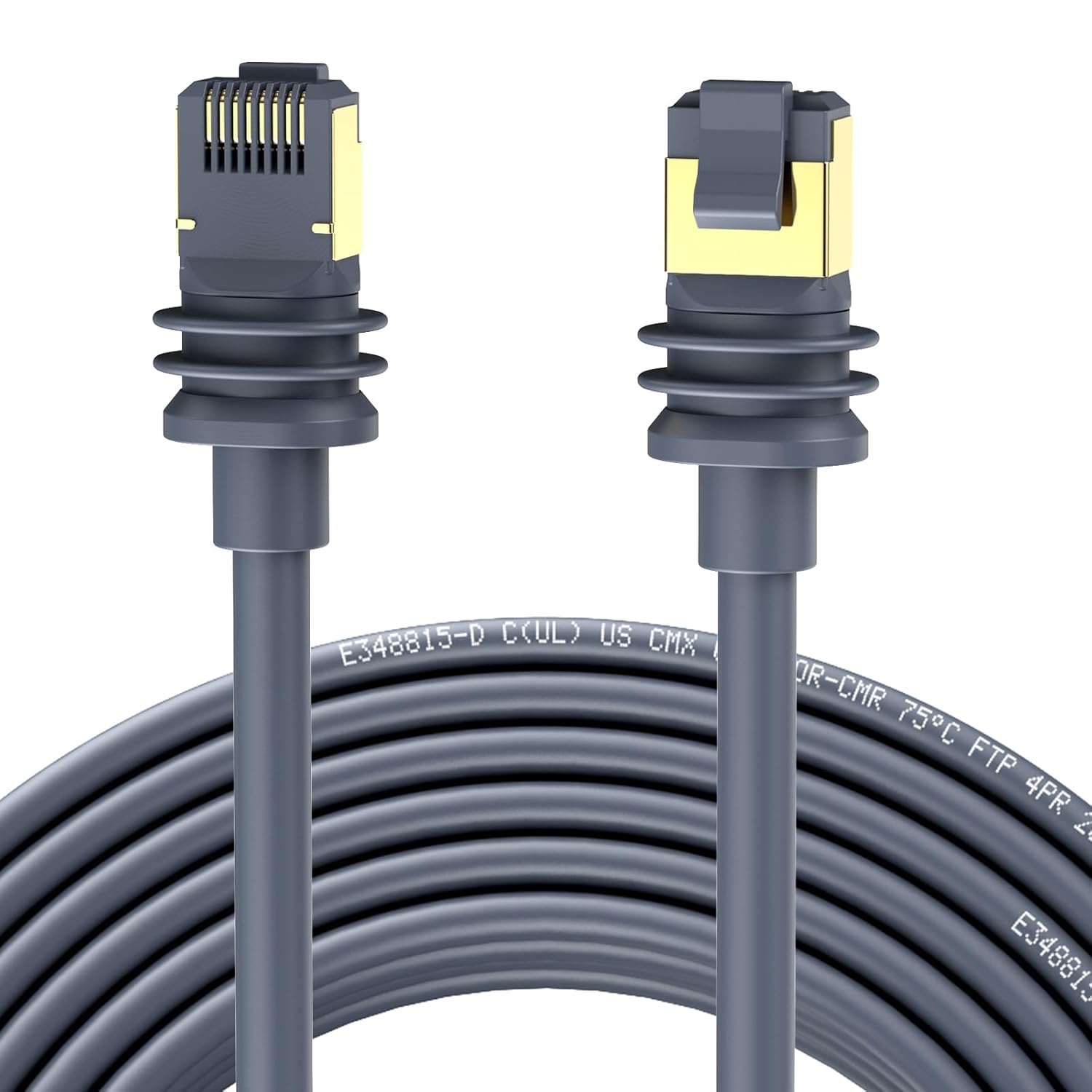 BEZOKABEL 15FT Waterproof Ethernet Cable - Reliable Connectivity