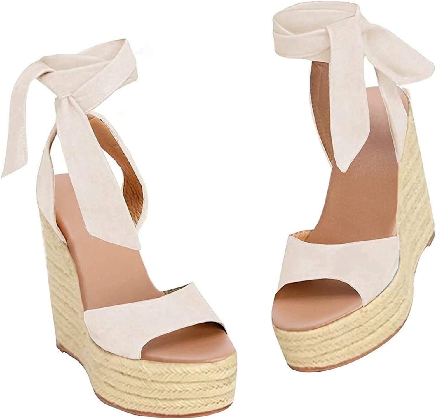 Liyuandian Womens Platform Espadrille Wedges Open Toe Sandals