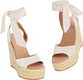 Womens Platform Espadrille Wedges Open Toe Sandals - Stylish 4in