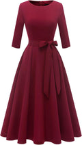 DRESSTELLS Vintage Tea-Length Cocktail Dress for Women's Elegance