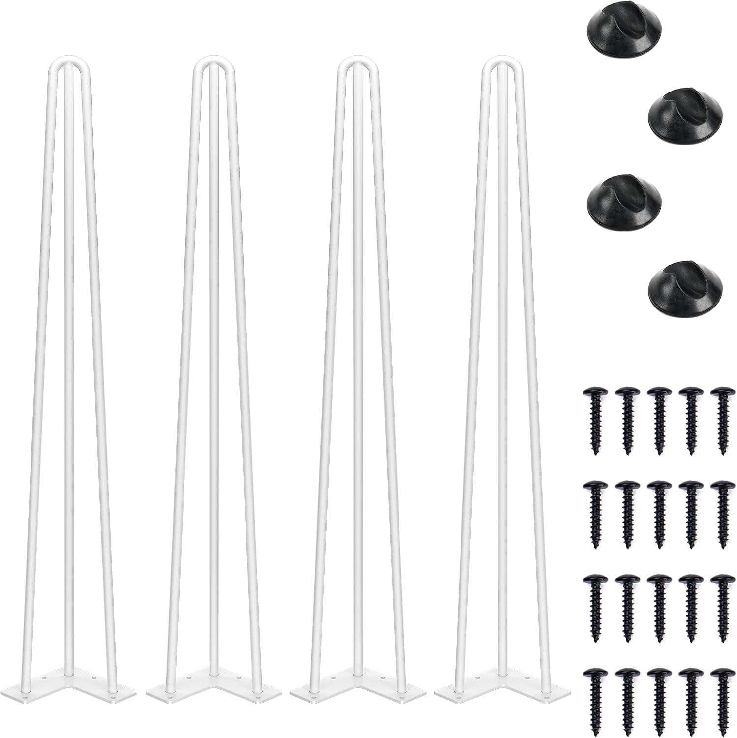 SMARTSTANDARD 30 Inch Hairpin Table Legs for Stylish Furniture