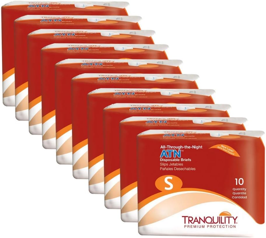 Tranquility ATN Adult Briefs - 10ct Case, All-Night Protection