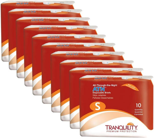 Tranquility ATN Adult Briefs - 10ct Case, All-Night Protection