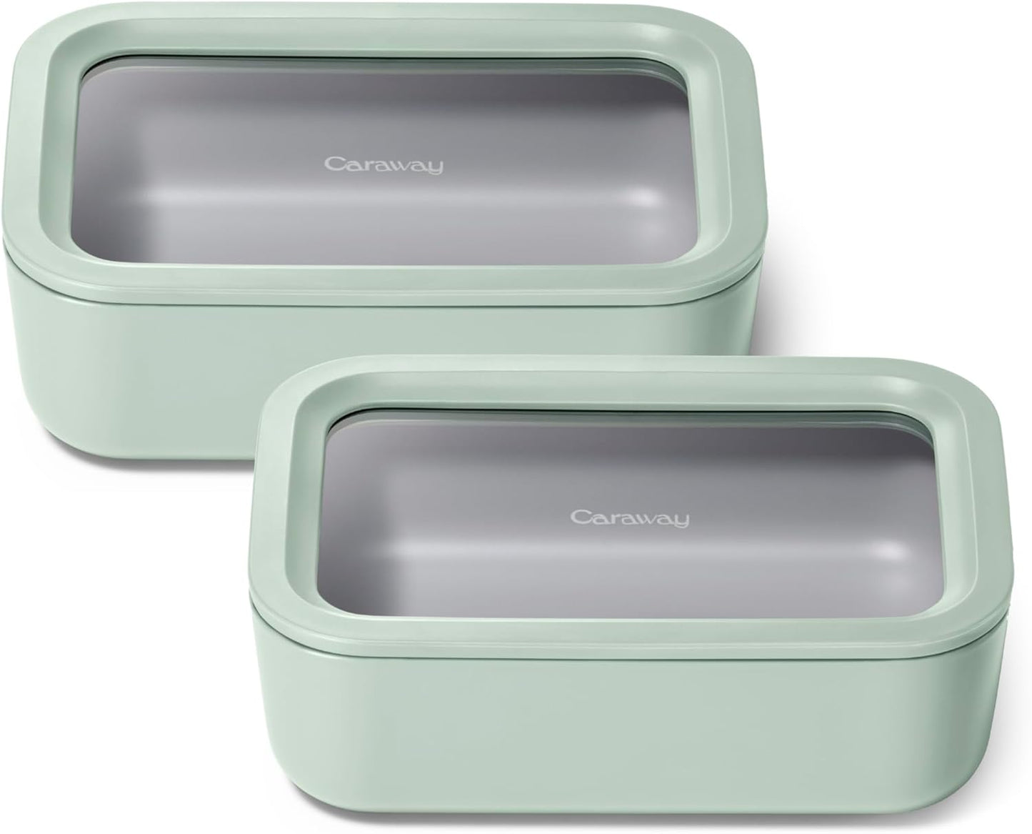Caraway 2pc Glass Food Storage Set - Non Toxic & Stylish