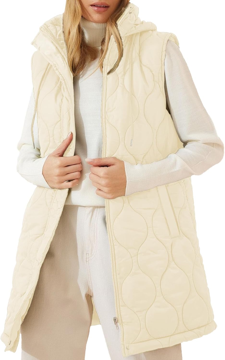 EVALESS Long Puffer Vest for Women - Stylish and Warm Outerwear